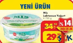 MİS LAKTOZSUZ YOĞURT 750 G